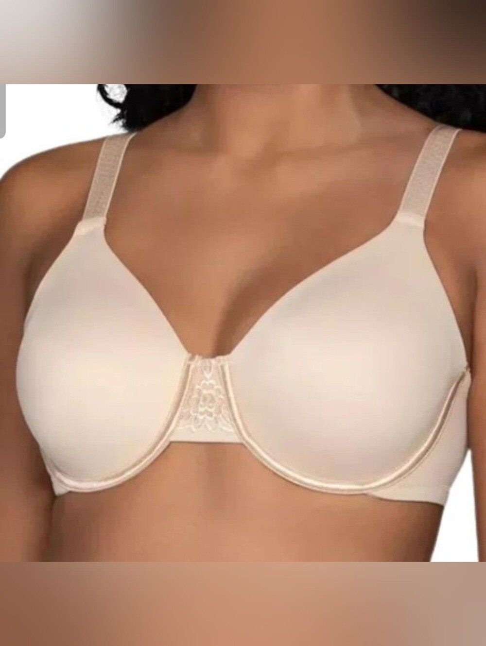 Vanity Fair Beauty Back 38D Full Figure Underwire Bra Nude NWT